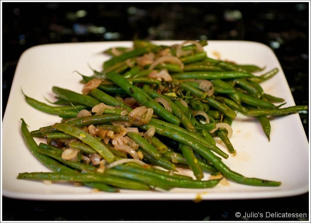 Green Beans Lyonnaise by Noni